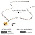 Damen Halskette mit stilvollem Herzanhänger aus hypoallergenem Edelstahl Shop Nory