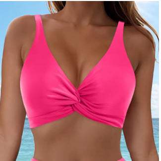Damen Sportliches Bikinioberteil mit Twist-Design