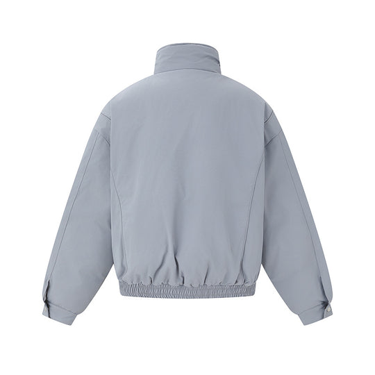 Unisex Boxy Isolationsblouson mit hohem Stehkragen und Teddyfutter Shop Nory
