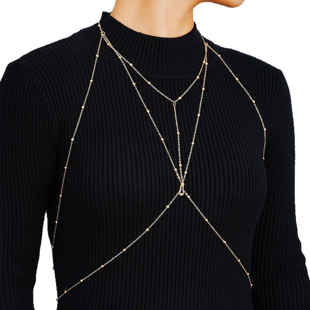 Damenkette mit zarten goldenen Akzenten und funkelnden Elementen Shop Nory