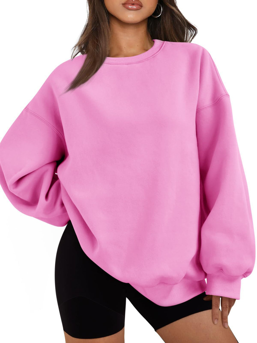 Damen nan Boxy-Crewneck-Sweat mit extraweiter Passform, Raglanärmeln und weichem Fleece-Innenfutter Shop Nory