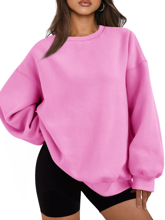 Damen nan Boxy-Crewneck-Sweat mit extraweiter Passform, Raglanärmeln und weichem Fleece-Innenfutter Shop Nory