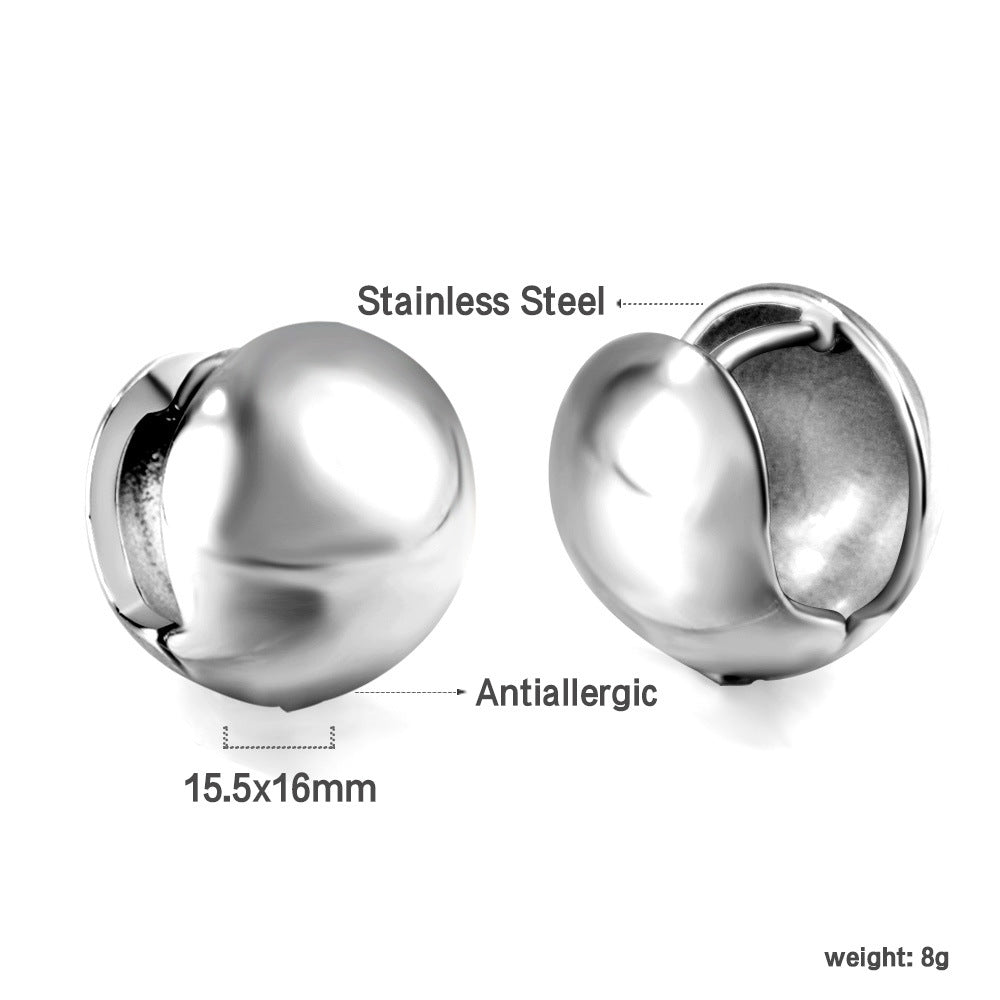 Damen Edelstahl Ohrstecker mit goldplattierter Oberfläche Shop Nory