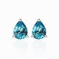 Damen Ohrstecker mit tropfenförmigem Edelstein und hochwertigem Zirkonia-Besatz Shop Nory