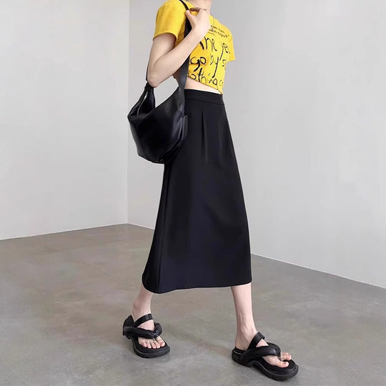 Damen Elegante und fließende Maxirock Shop Nory