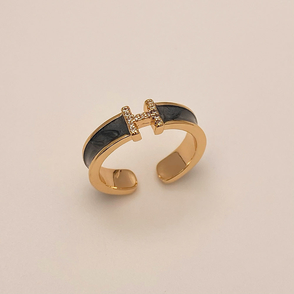 Damen Offener Ring mit exklusivem Design und funkelnden Akzenten Shop Nory