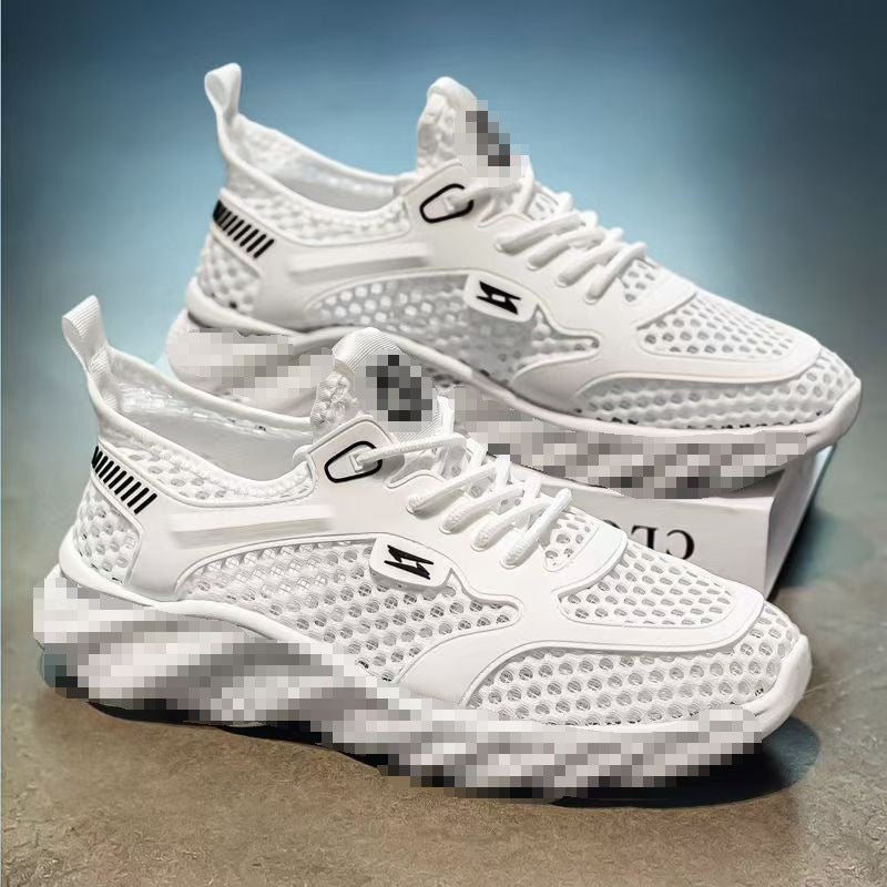 Herren Atmungsaktiver Mesh-Freizeitsneaker mit strukturierter Wellen-Plateausohle Shop Nory