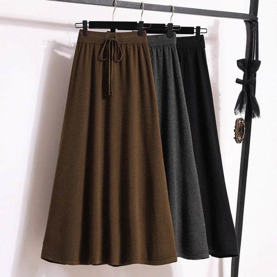 Damen Langer, schwingender Freizeitrock Shop Nory