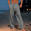 Herren elegante Freizeithose mit legerem Schnitt und verstellbarem Bund