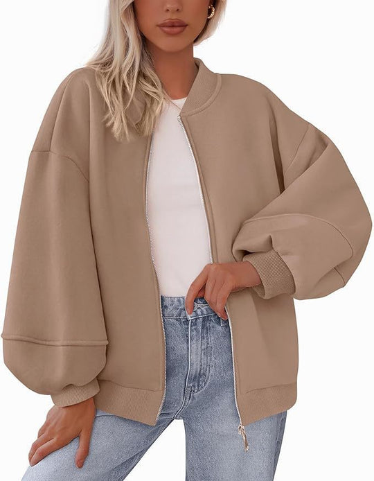 Damen Oversized Sweaterjacke
