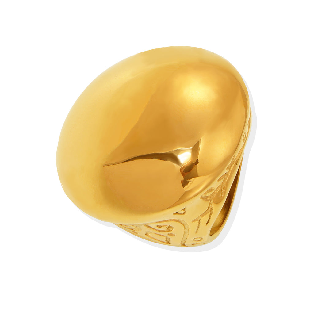 Damen Massiver Schmuckring aus hochwertigem Edelstahl mit glänzender Oberflächenbeschaffenheit Shop Nory