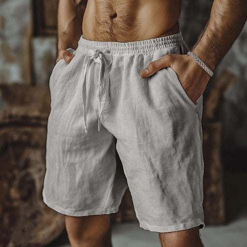 Herren-Schnürshorts aus Baumwolle