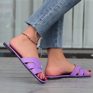 Damen Komfortable Riemchen-Pantoletten Shopnory