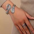 Damen Armreif und Ring im eleganten Schlangen-Design Shop Nory