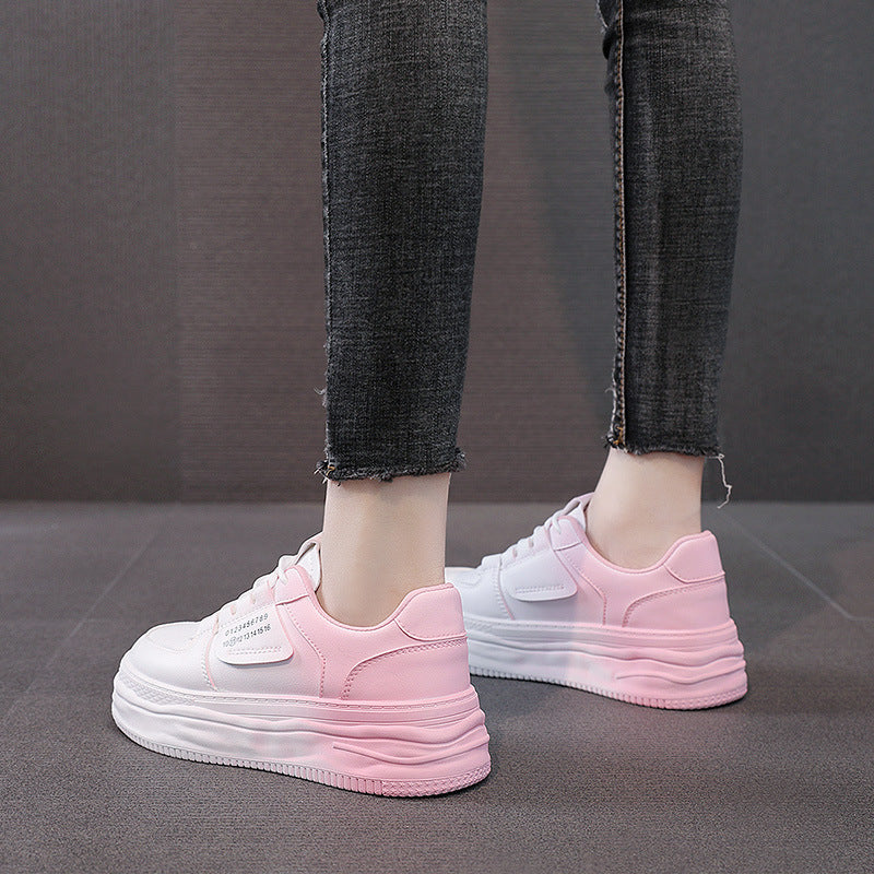 Damen modische Plateau Sneakers mit komfortabler Dämpfung