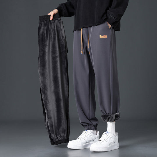 Herren Bequeme Fleece-Jogginghose mit praktischem Kordelzug