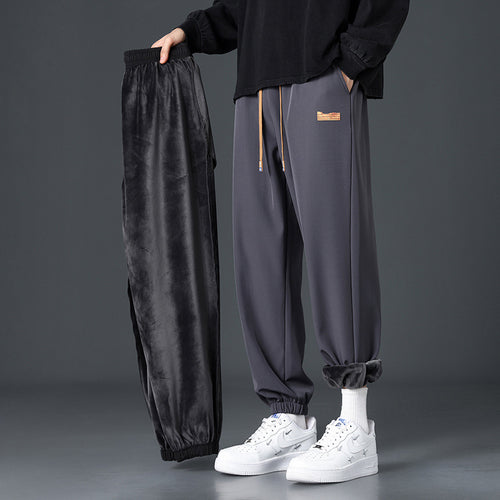 Herren Bequeme Fleece-Jogginghose mit praktischem Kordelzug