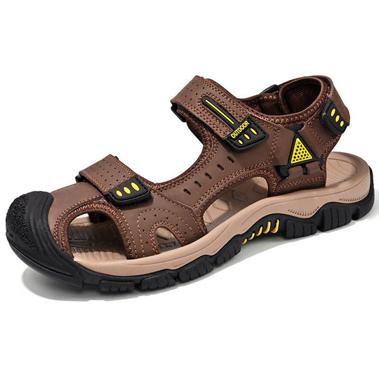 Herren Atmungsaktive Outdoor-Sandalen mit verstellbarem Klettverschluss