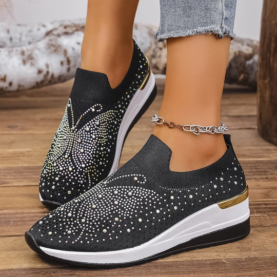 Damen Glitzernde Slip-On Sneaker