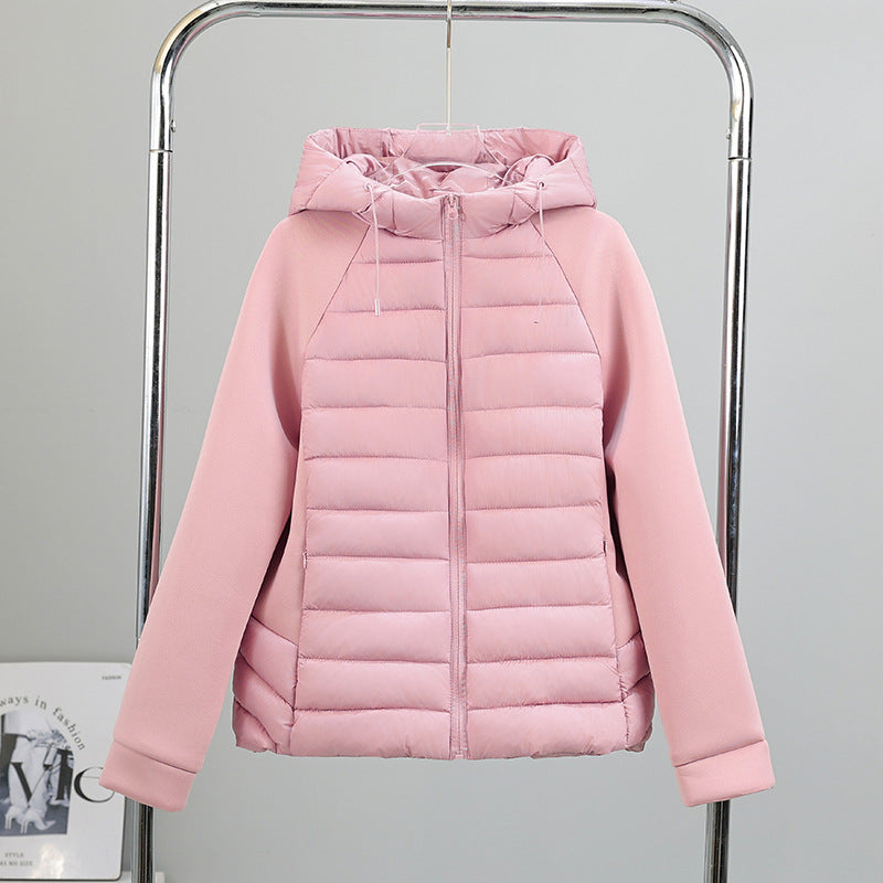 Damen vielseitige Hybridjacke mit Kapuze