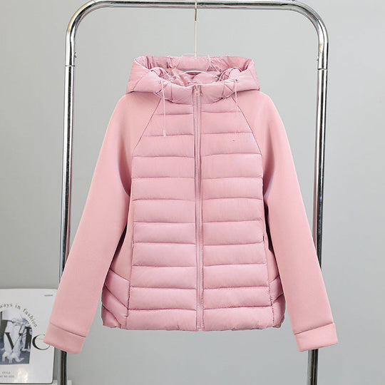 Damen vielseitige Hybridjacke mit Kapuze