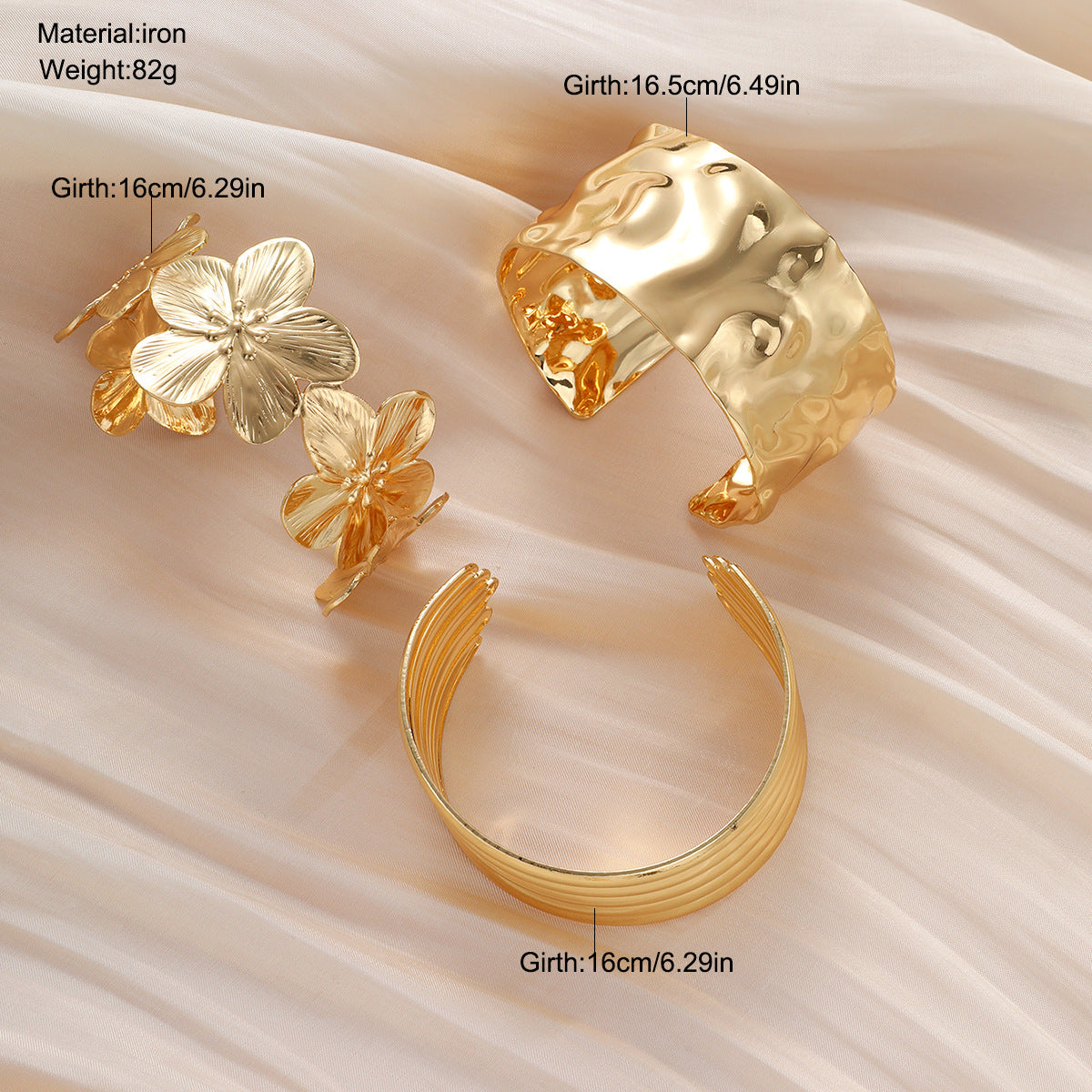 Damen Armband-Set mit floralen und modernen Designelementen Shop Nory