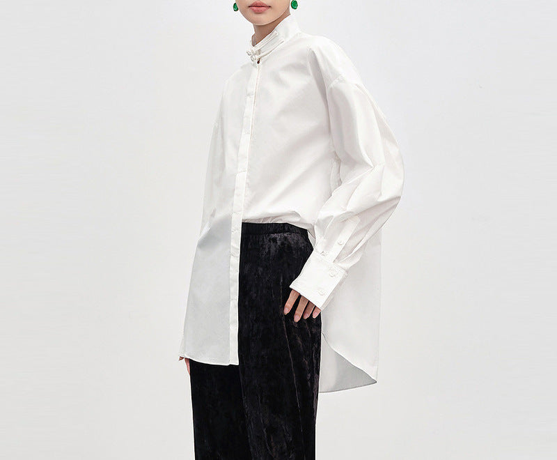 Damen Elegante und modische Oversized Bluse Shop Nory