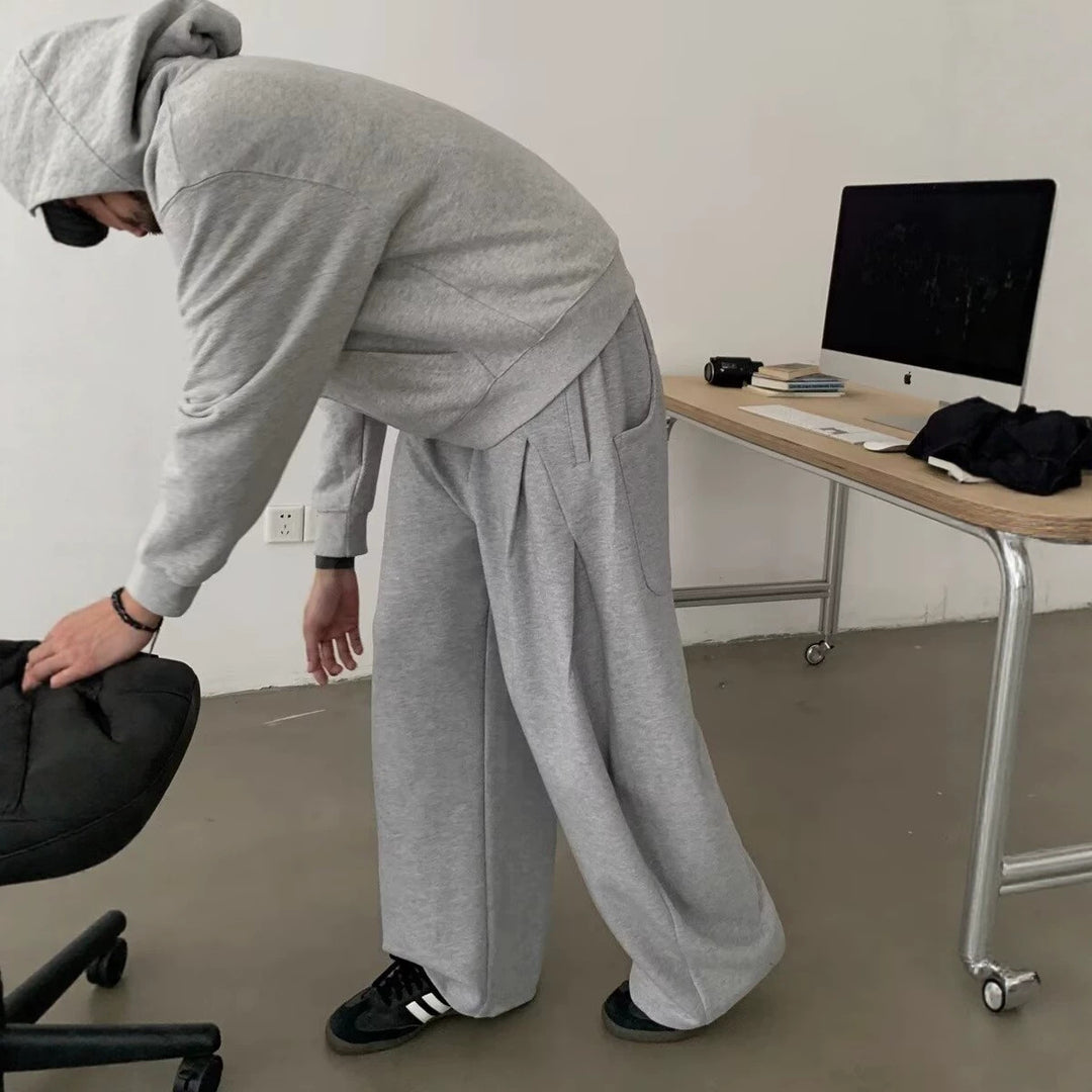 Damen Modisches Oversized Hoodie und Weitbein-Hosen Set Shop Nory