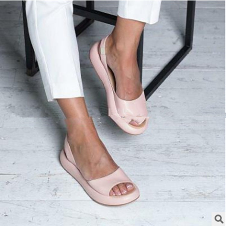 Damen bequeme Sandalen mit offenem Zehenbereich und anatomischer Fußbettung