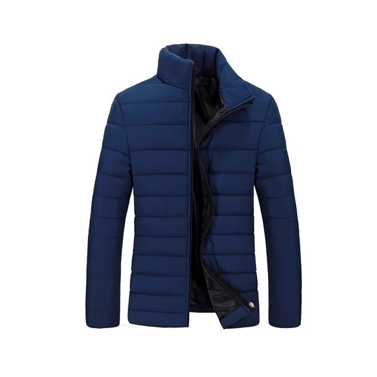 Herren Ultraleichte gesteppte Stehkragen-Isolationsjacke mit verdecktem Reißverschluss Shop Nory