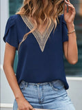 Damen Bluse mit Spitze