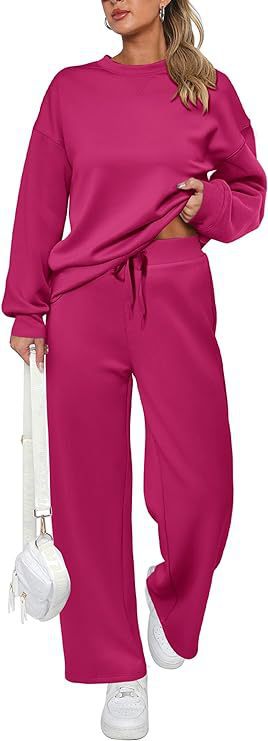Damen nan zweiteiliges French-Terry Lounge-Set mit oversized Rundhals-Pullover und weitem Highwaist-Jogger Shop Nory