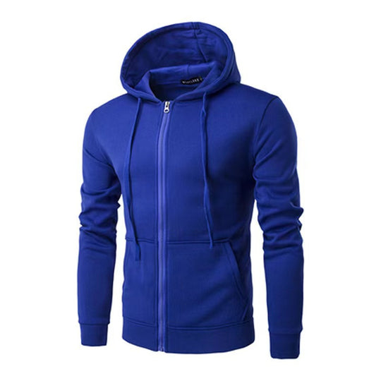 Herren nan schmal geschnittene Zip-Hoodie Jacke mit weichem Fleece-Innenfutter und Kängurutaschen Shop Nory