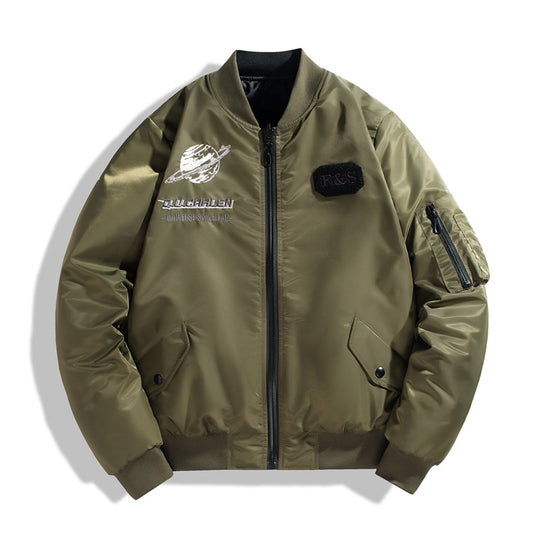 Herren Modische Bomberjacke mit hochschließendem Kragen Shop Nory