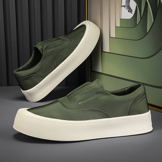 Damen Plateauslipper-Sneaker mit elastischer Schlupfpassform und dicker Gummi-Plateausohle Shopy Nory