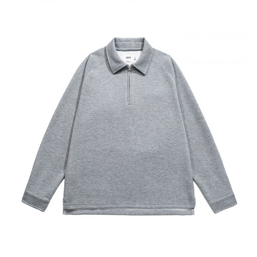 Herren Waffelstrick-Halbzip-Pullover mit Polokragen Shop Nory