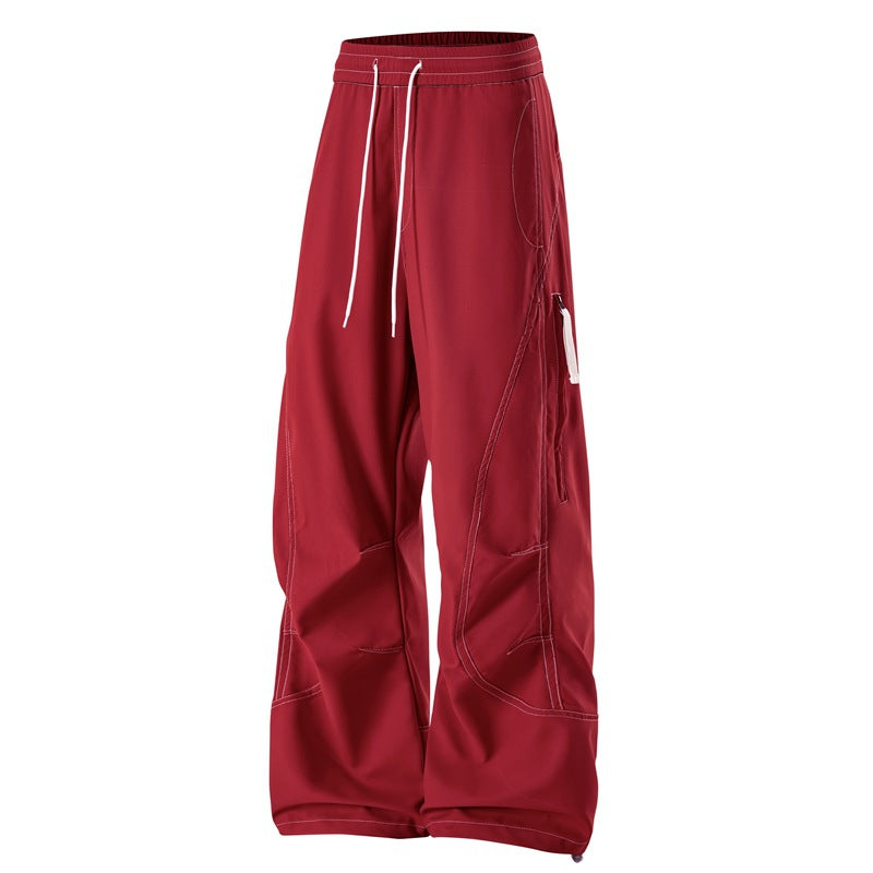 Herren Baggy Cargohose mit Elastikbund, Multifunktionstaschen und verstellbarem Saum Shop Nory