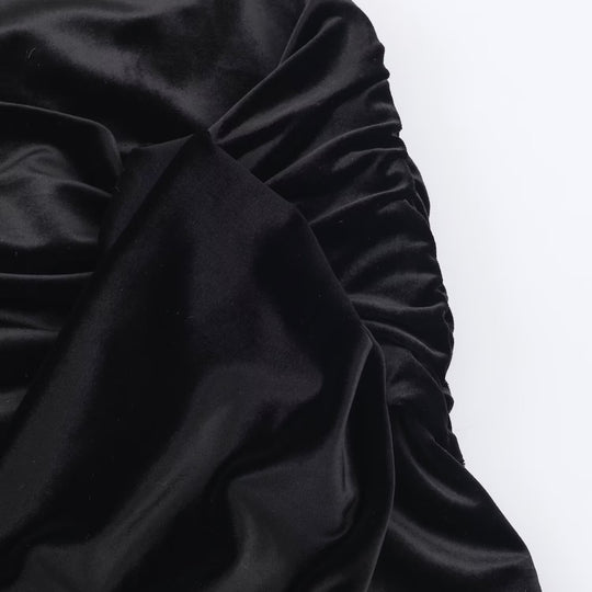 Damen Minikleid mit Rollkragen, langem Arm und seitlicher Drapé-Schleife Shop Nory