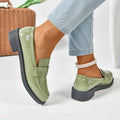 Damen modische Slipper mit trendigem Glanz und rutschfester Sohle