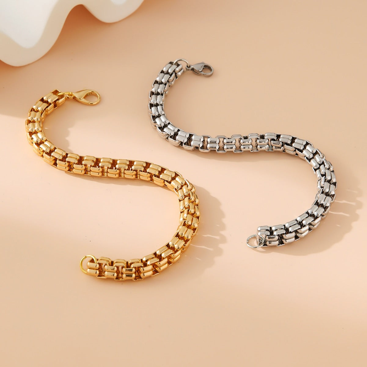 Damen stilvolles und zeitloses Gliederarmband Shop Nory