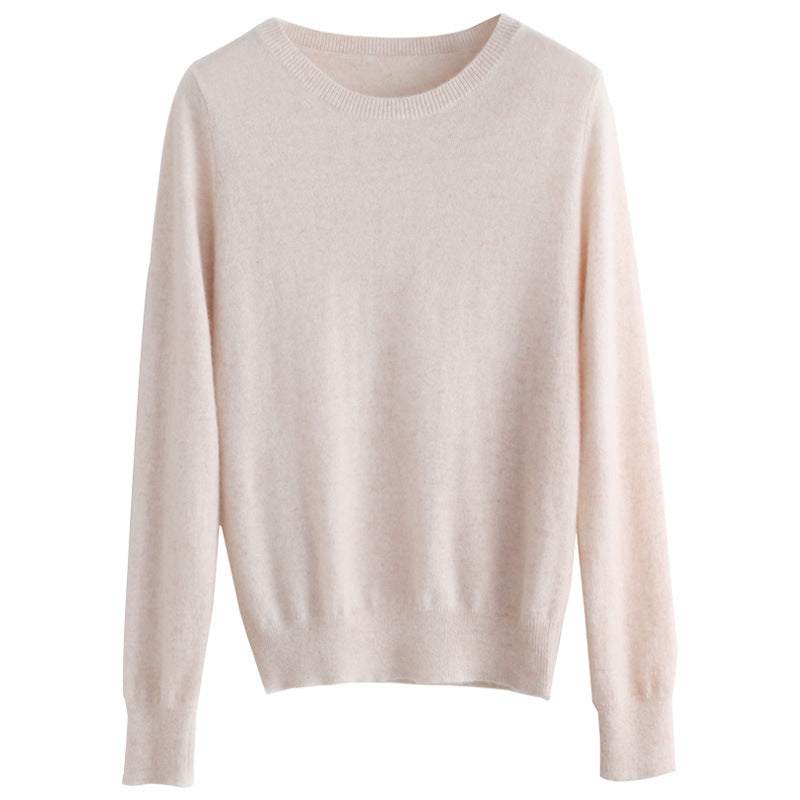 Damen Kurzgeschnittener Feinstrickpullover mit Rundhalsausschnitt und geripptem Bund Shop Nory