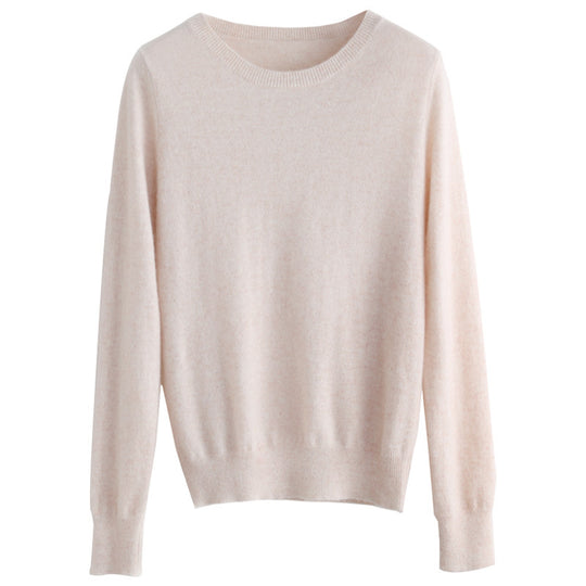 Damen Kurzgeschnittener Feinstrickpullover mit Rundhalsausschnitt und geripptem Bund Shop Nory