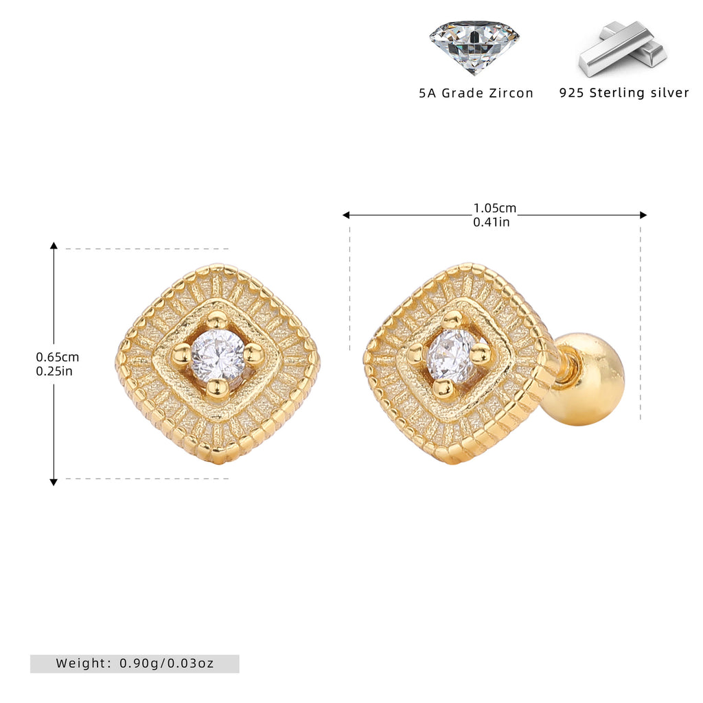 Damen Ohrstecker mit luxuriösem Zirkon und edlem Design Shop Nory