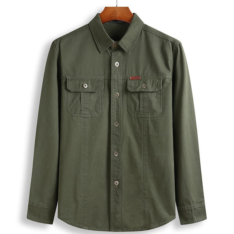Herren Robuste Hemdjacke mit praktischen Taschen Shop Nory