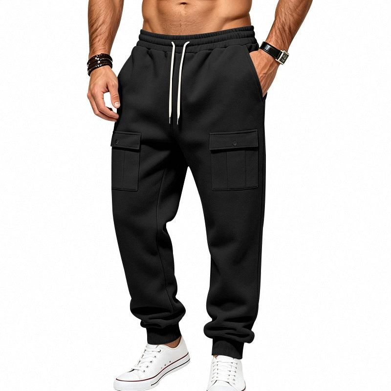 Herren Cargo-Jogginghose mit elastischem Bund und aufgesetzten Klappentaschen Shop Nory
