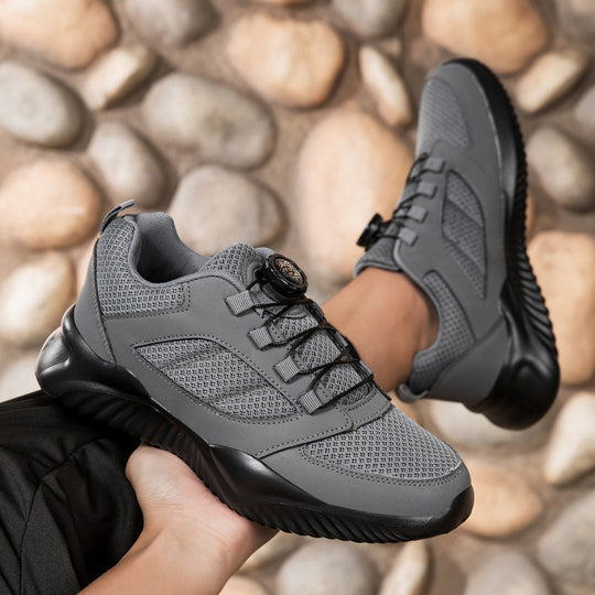 Herren Sportlicher Mesh-Oberflächen Sneaker mit Drehverschluss-Schnürsystem und stoßdämpfender Leichtsohle Shop Nory