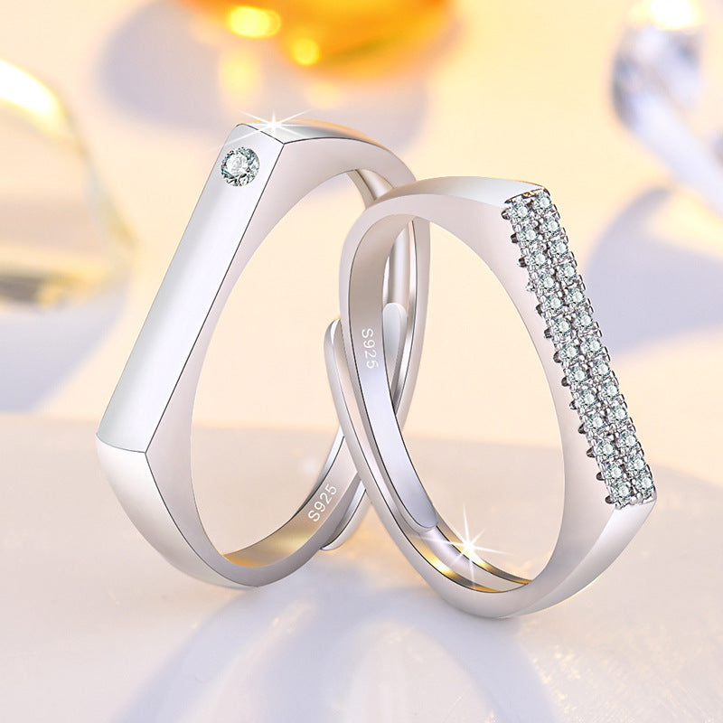 Damen eleganter Zirkonia-Besatz Ring Shop Nory