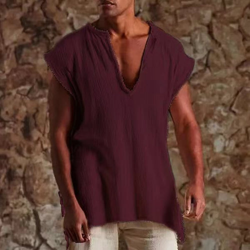 Herren lockeres Tunika-Shirt Shopnory