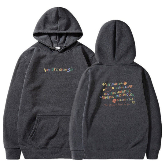Damen Kapuzenpullover mit motivierendem Schriftzug und komfortabler Passform Shopnory