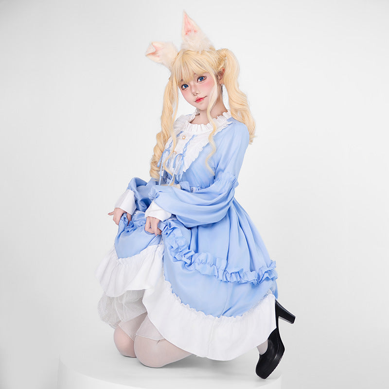 Damen Verspieltes Kostümkleid mit Rüschen und Teddybär-Motiv Shop Nory